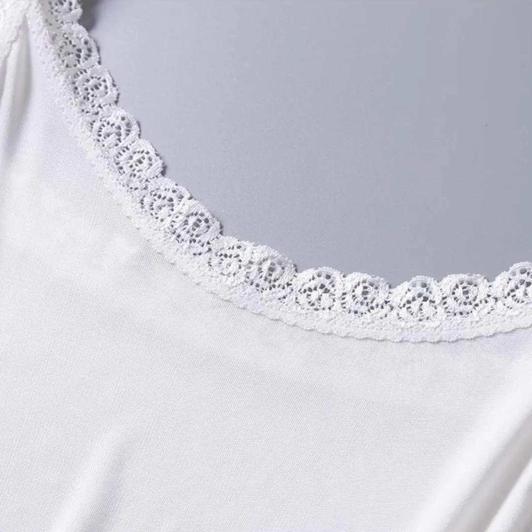 Women's Silk Camisole Top with Lace Trim - V-Neck Sleeveless Blouse,Breathable Mulberry Silk,Beach Vacation Outfits