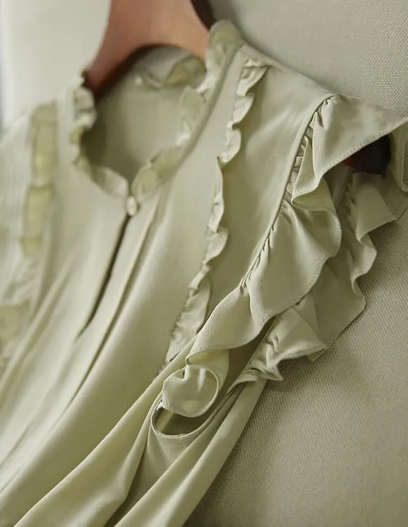 Womens Sleeveless Chiffon Blouses Summer Mock Neck Peasant Tops for Women Dressy