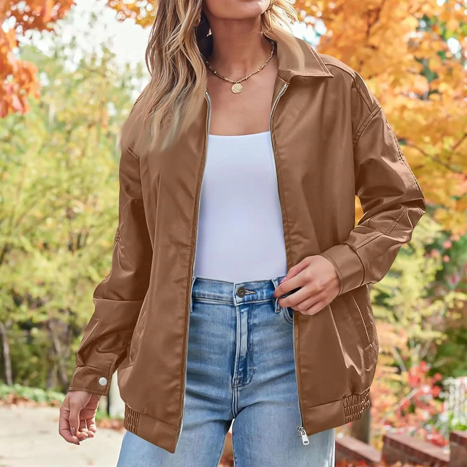 Womens Trendy Oversized Leather Jackets Faux Suede 2024 Fall Fashion Motorcycle Biker Coats Winter Cool Outfits Clothes